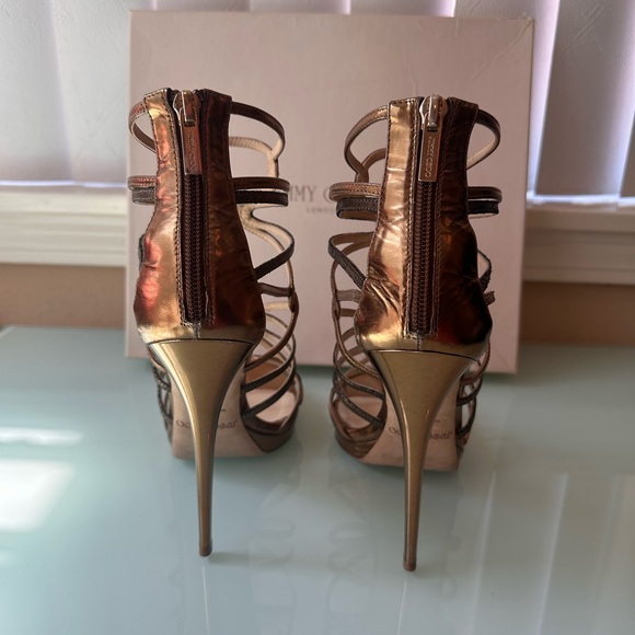 🎉HPx2🎉 Jimmy Choo High Heel Caged Sandals - Picture 6 of 9